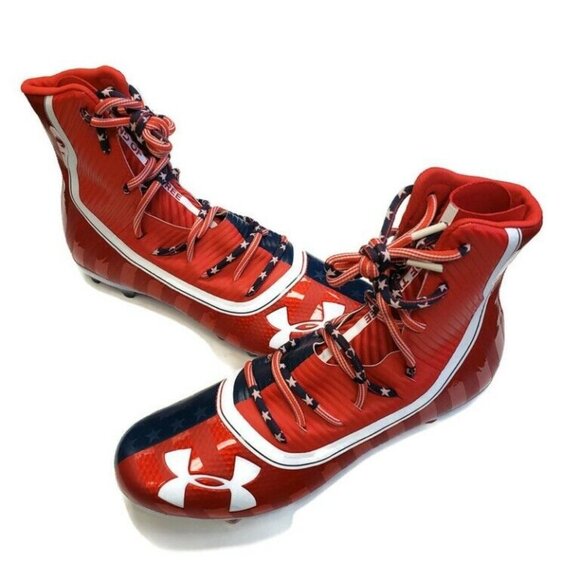 Under Armour Highlight Limited Edition USA Land Of The Free Football Cleats 10 - Picture 4 of 8
